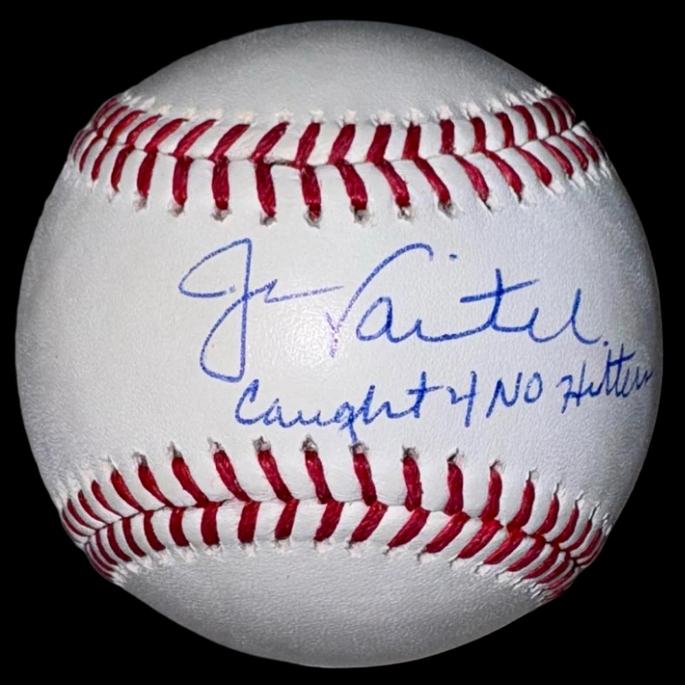 Jason Varitek Autographed Rawlings Official Baseball ROMLB w/ No Hitter Inscription - SureShot COA #02